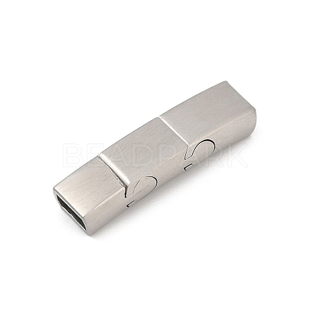 304 Stainless Steel Snap Lock Clasps STAS-U055-02B-P-1