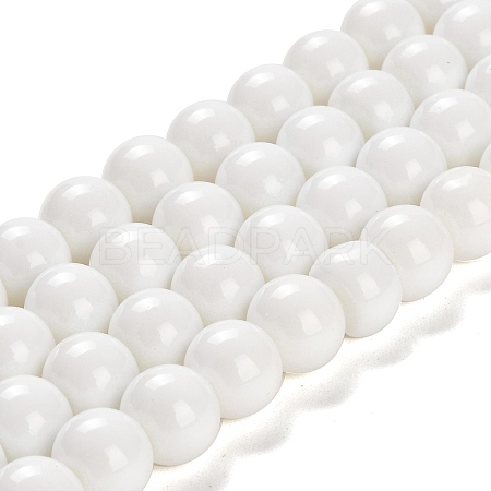 Painted Glass Bead Strands LS-DGLA-S071-12mm-01-1