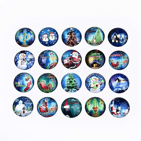 Glass Cabochons GGLA-S036-18A-1