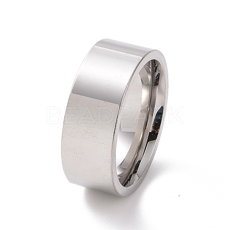 Non-Tarnish 201 Stainless Steel Plain Band Ring for Women RJEW-I089-34B-P-1