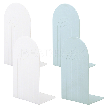 4Pcs 2 Colors Plastic Bookend Display Stands AJEW-CA0004-09-1