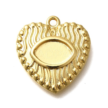 Brass Pendant Cabochon Settings KK-M313-10G-1