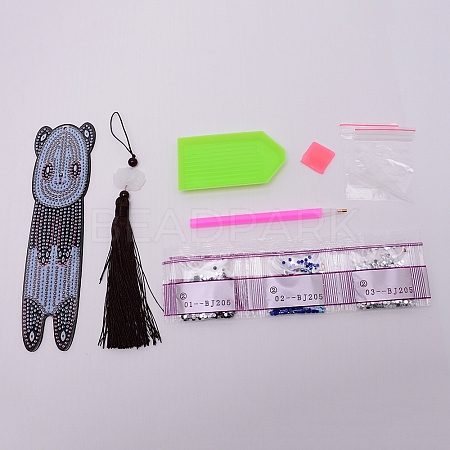 DIY Bookmark Diamond Painting Kits For Kids DIY-TAC0008-06-1