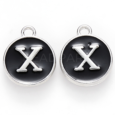 Platinum Plated Alloy Charms ENAM-S118-02X-P-1