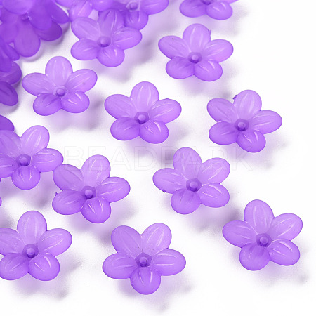 Frosted Acrylic Bead Caps MACR-S371-08A-747-1