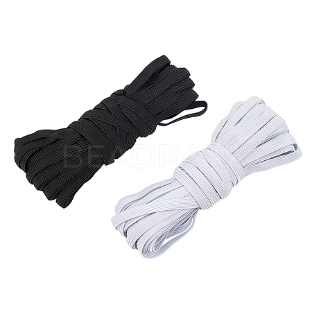 1/4 inch Flat Braided Elastic Rope Cord EC-NB0001-02-1