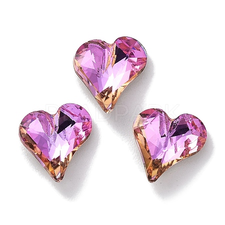 Glass Rhinestone Cabochons RGLA-G020-04B-D502-1