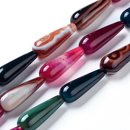 Natural Agate Beads Strands G-L542-A04-1