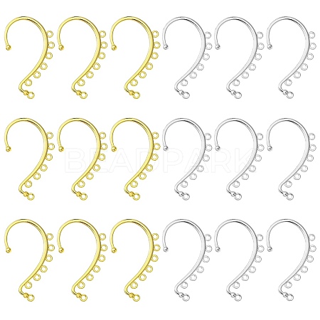 20Pcs 2 Colors Alloy Ear Cuff Findings PALLOY-CJ0002-62-1