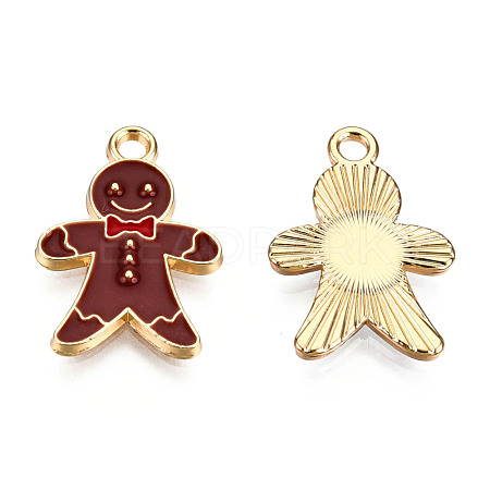 Alloy Enamel Pendants X-ENAM-T009-42C-1