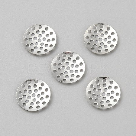 Iron Finger Ring Brooch Sieve Findings IFIN-WH0065-62A-P-1