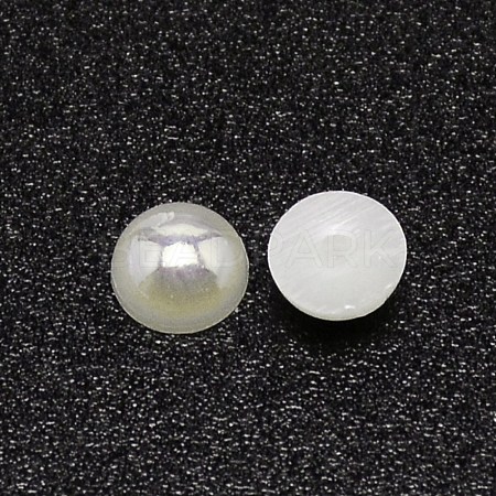 Pearlized ABS Cabochons KY-WH0030-43D-01-1