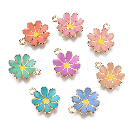 Alloy Enamel Pendants X-ENAM-S121-116-G-1