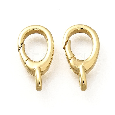 Brass Spring Gate Rings X-KK-Q043-12G-1