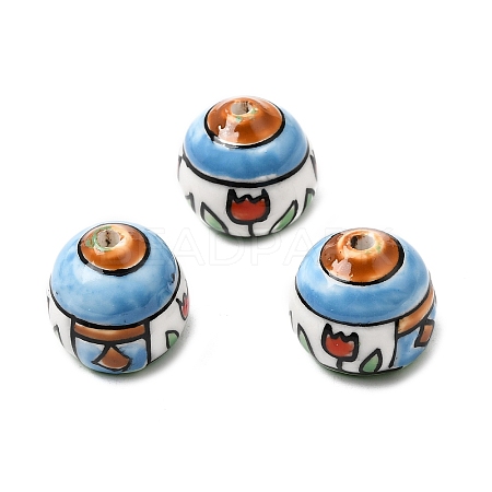Handmade Porcelain Beads PORC-A034-05F-1