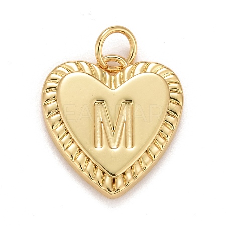 Rack Plating Real 18K Gold Plated Brass Pendants KK-E260-01G-M-1