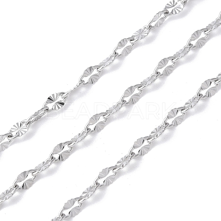 304 Stainless Steel Textured Dapped Chains CHS-G041-01P-1