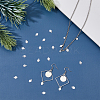 20Pcs 925 Sterling Silver Heart Chain Extender Drops STER-DC0001-41-4
