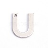 Tarnish Resistant 304 Stainless Steel Letter Charms STAS-O072-U-1