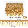  4.5M Sparkle Polyester Tassel Lace Trims OCOR-NB0001-68A-2