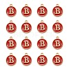 Golden Plated Alloy Enamel Charms ENAM-S118-03B-2