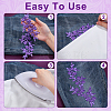 4Pcs 2 Styles Flower Embroider Thread Iron on/Sew On Patches PATC-NB0001-48-3