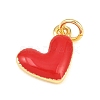 Brass Enamel Pendants KK-B168-01G-03-2