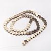 Electroplate Non-magnetic Synthetic Hematite Bead Strands G-F300-23C-06-2
