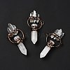 Natural Quartz Crystal Big Pointed Pendants G-D468-18R-2