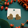 Brass Stud Earrings for Women MH7259-1-2