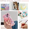 45Pcs 3 Colors Food Grade Eco-Friendly Silicone Focal Beads SIL-PH0001-09-6