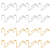 16 Pairs 2 Colors 304 Stainless Steel Arch Stud Earring Findings STAS-UN0047-91-1