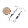 Natural Mixed Stone Dangle Earring EJEW-JE05934-5