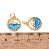 Brass Resin Pendants RE-H001-01G-02-2