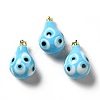 Handmade Evil Eye Lampwork Pendants LAMP-F026-04C-1
