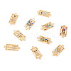 40Pcs 10 Styles Alloy Rhinestone Connector Charms FIND-TA0002-01-2