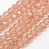 Glass Beads Strands X-EGLA-J042-6mm-23-1