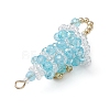 Glass Pendants PALLOY-MZ01164-03-4