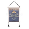 Bohemia Style Cloth Wall Hanging Tapestry HJEW-E003-01P-1