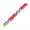 Handmade Opaque Acrylic Curb Chains AJEW-JB00604-2