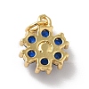 Rack Plating Brass Micro Pave Cubic Zirconia Charms KK-A160-22I-G-2