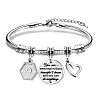 Birthday 201 Stainless Steel Charm Bracelets FS-WGBAA71-01-1