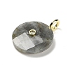 Natural Labradorite Faceted Pendants G-A287-02G-02-2
