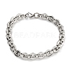 304 Stainless Steel Link Chain Bracelets BJEW-H618-03P-1