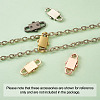 5 Colors Adjustable Alloy Chain Buckles PALLOY-TA0001-91-RS-15