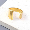 Vacuum Plating 201 Stainless Steel Cuff Rings RJEW-Z032-01G-T-2