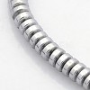 Electroplate Non-magnetic Synthetic Hematite Beads Strands X-G-J216C-08-1