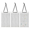 Felt Wall-Mounted Jewelry Hanging Rolls AJEW-WH0314-564A-1
