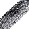 Crackle Transparent Glass Beads Strands GLAA-N068-03A-01-1