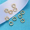 Real 18K Gold Plated Sterling Silver Open Jump Rings STER-H135-0.8x4mm-G-3